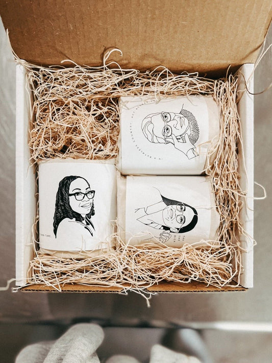 Feminist candles from a feminist candle company
