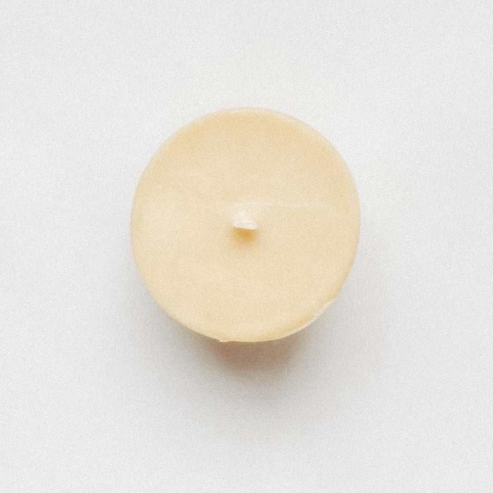 scented beeswax candle refill for refillable candles from hive to home candle co. top view 