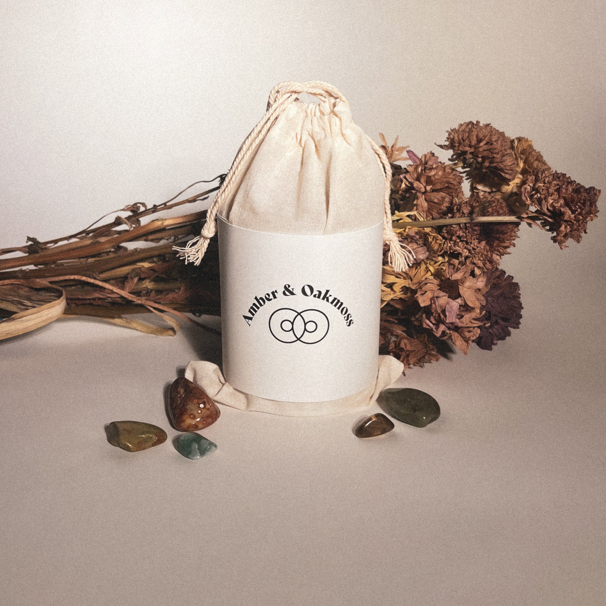 Oakmoss & Amber Scented Candle outer packaging