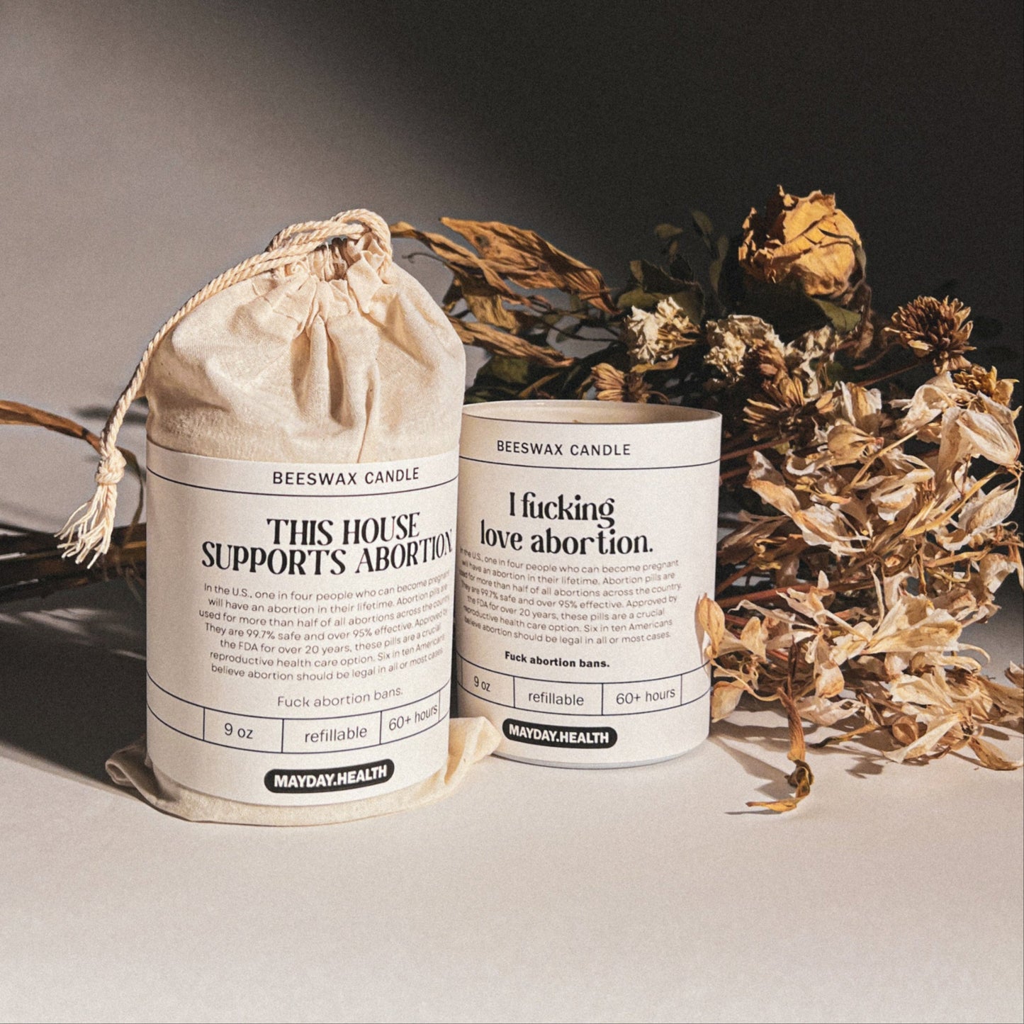 Abortion Candle Bundle | Mayday Health | scented beeswax candles