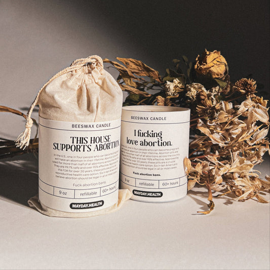 Abortion Candle Bundle | Mayday Health | scented beeswax candles