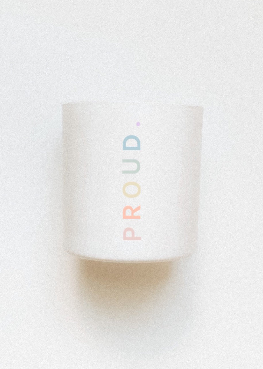 Gay pride candle
