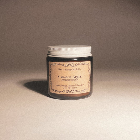 Cute Caramel Apple fall scented candle