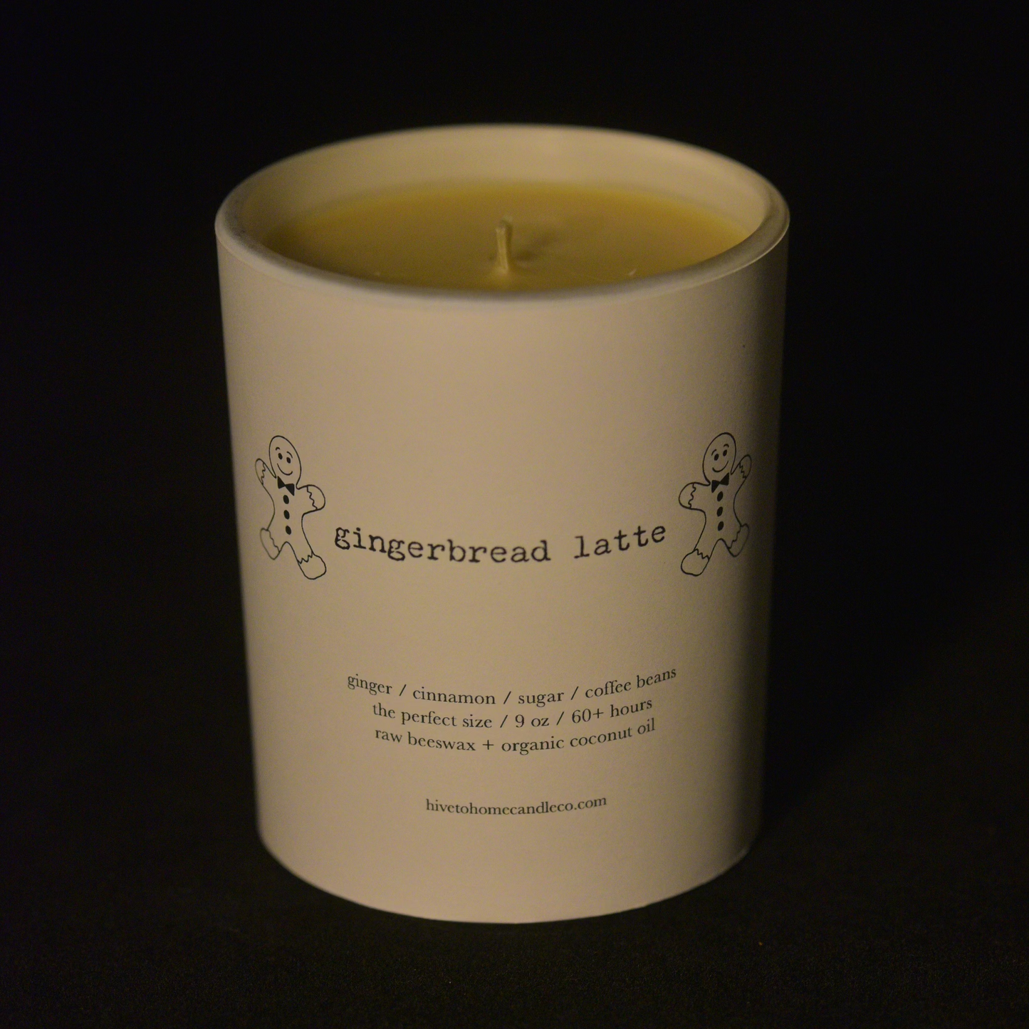 festive gingerbread latte scented candle 9 ounce refillable