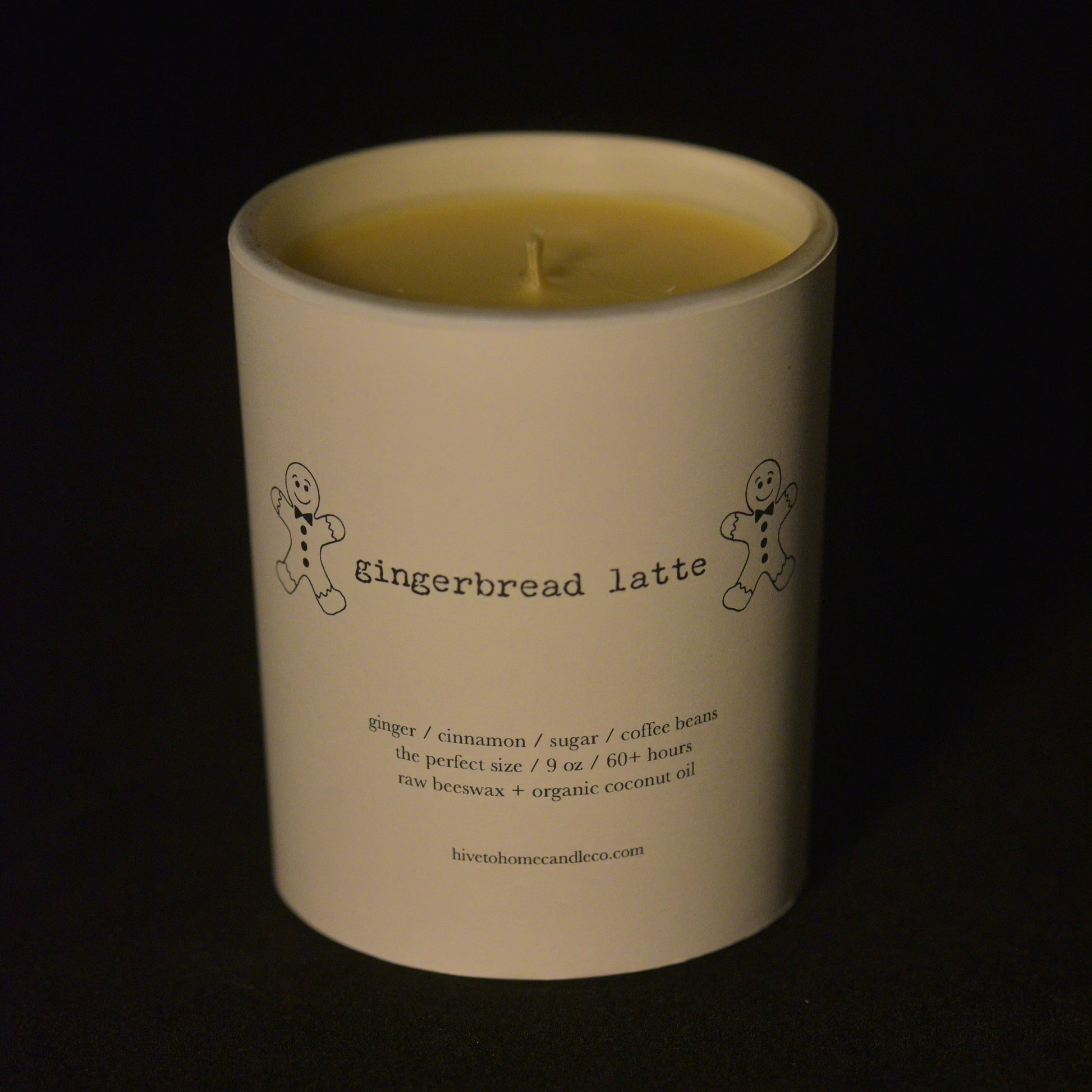 festive gingerbread latte scented candle 9 ounce refillable