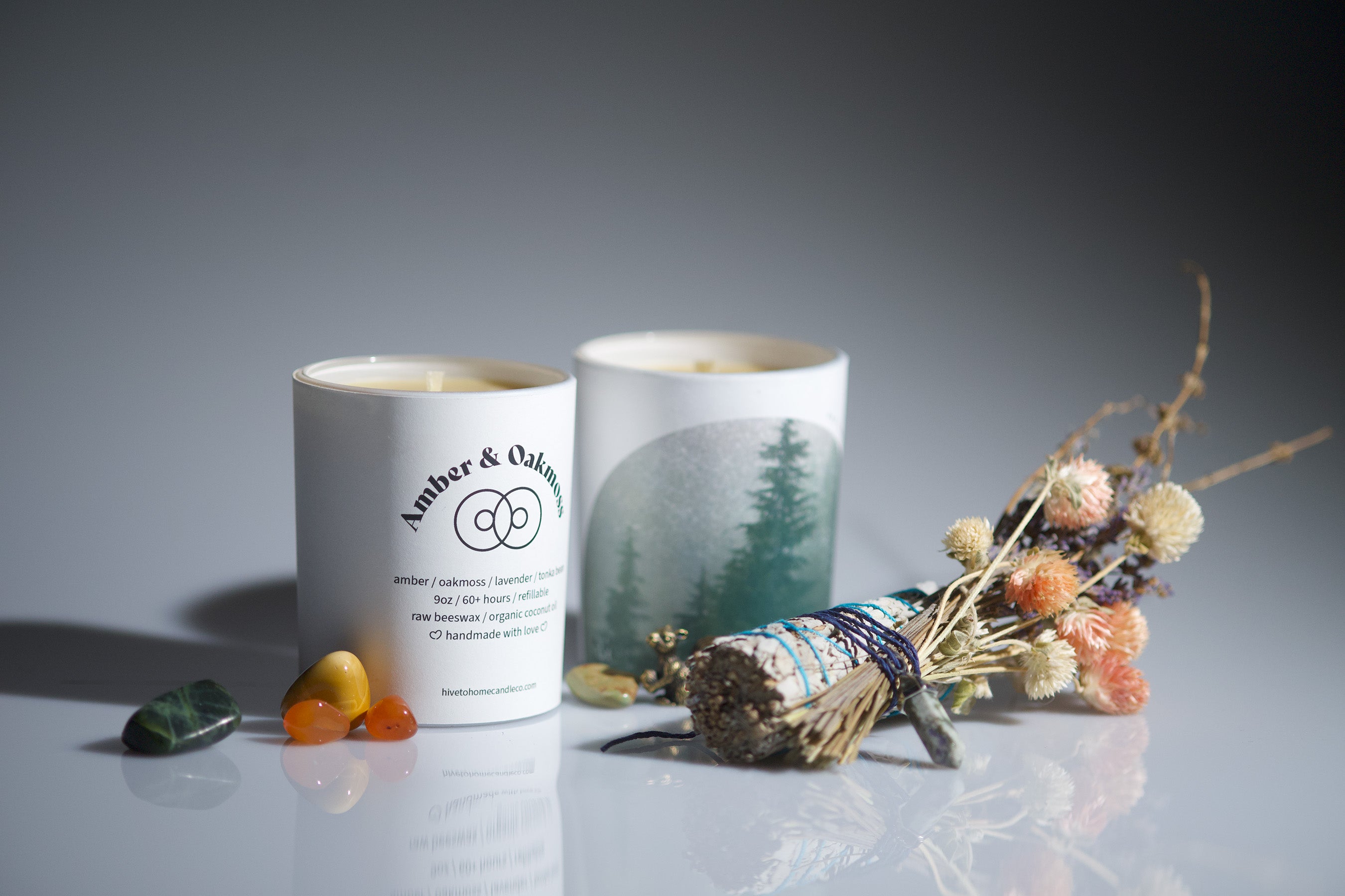 Hive To Home Candle Co's Perfect Candle Size. Scented Beeswax Candles.