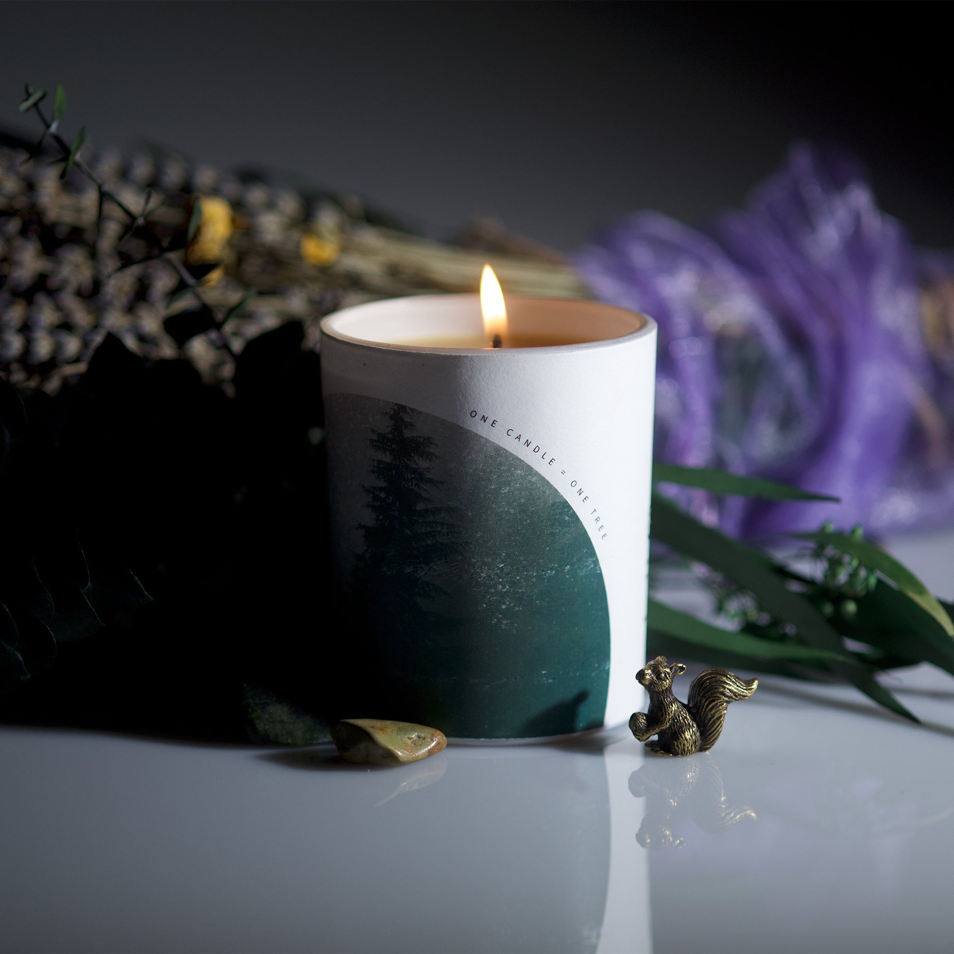 Plant Trees Candle From Hive To Home Candle Co. Aesthetic looks and earthy scents.