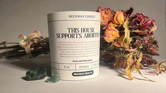 Feminist Candle, This House Supports Women Candle, Scented beeswax.