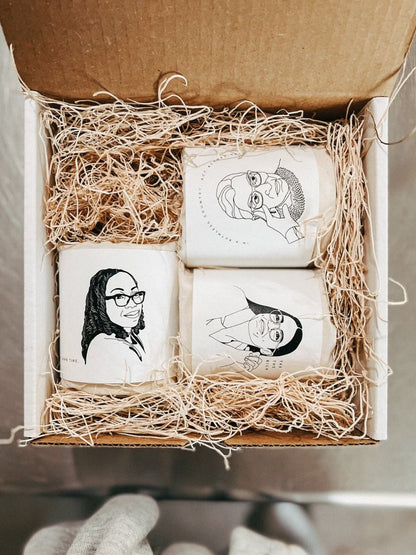 Feminist Powerful Women Alexandria Ocasio-Cortez AOC Tax the rich candle image outer packaging